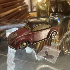 1949 CKO KELLERMAN FLIP TOP VW BEETLE GERMANY TIN LITHO CAR CONVERTIBLE WIND UP - Picture 1 of 20