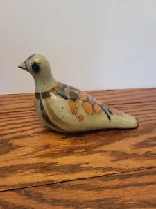 Jorge Wilmot Mexico Tonala Bird Figurine Hand Painted Ceramic Floral Signed - Picture 1 of 15