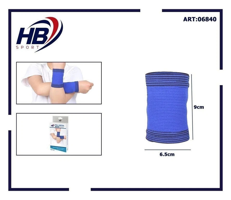 Polsiera Fascia Polso Elastica Tutore Per Bambini Blu 06840 - Immagine 1 di 1