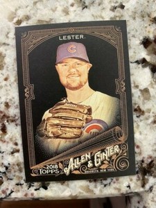 2018 TOPPS ALLEN GINTER X BASEBALL BASE CARD CHICAGO CUBS JON LESTER #126