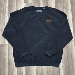 Vintage Jansport University of Tennesse Windbreaker Mens Extra Large Black 90s - Picture 1 of 8