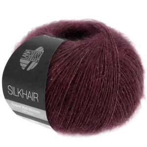Wolle Kreativ! Lana Grossa - Silkhair 177 dunkelrot 25 g - Bild 1 von 1