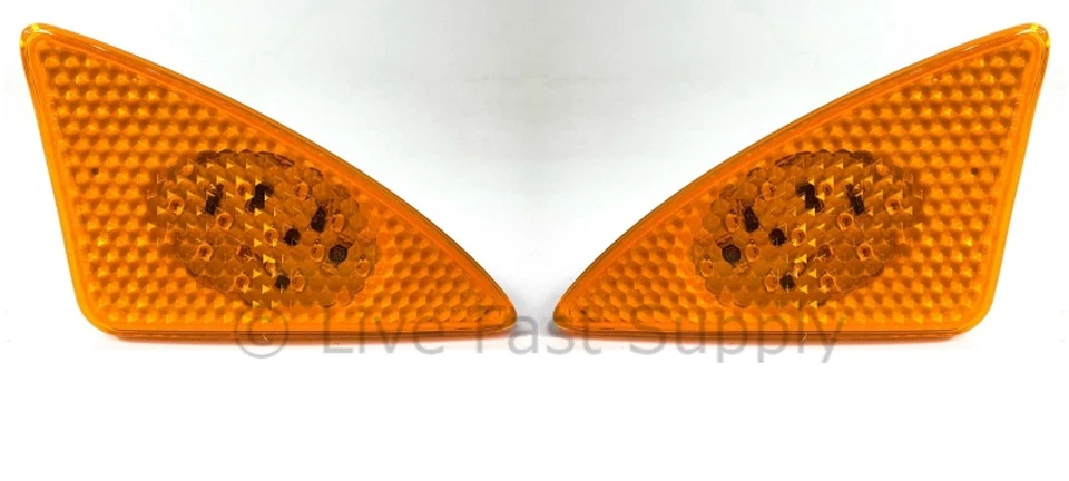 Lâmpadas de LED âmbar para-lama RH e LH luzes de seta para 2008+ Kenworth T370 T660  - Imagem 1 de 4