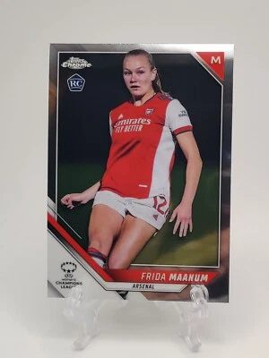 2021-22 Topps Chrome Women’s UEFA Frida Maanum #46 Rookie Card Norway Arsenal - Image 1 of 2