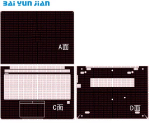 Cubierta adhesiva de cuero de fibra de carbono para computadora portátil para HP Elitebook 840 G5 14" - Imagen 1 de 35