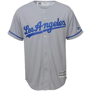 Camiseta de béisbol MLB Los Angeles L.A. Majestic Jersey Dodgers Gris Road Cool Base - Imagen 1 de 3