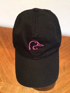 Ducks Unlimited Black With Pink Embroidered Duck Cap Hat Adjustable - Picture 1 of 7