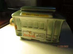 Vintage -Jim Beam 1968 San Francisco Street Trolley- Decanter w/ cap-cork- nice - Picture 1 of 10