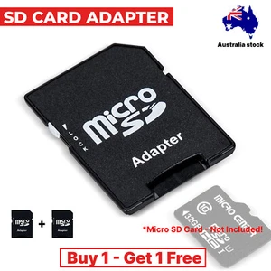 CARD ADAPTER MICRO SD to SD CONVERTER READER SDHC SDXC MEMORY CARD A-RAM - Picture 1 of 12
