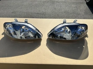 HONDA Genuine 99-00 CIVIC EK9 Type-R Sir Si STANLEY Headlight Lamp RH & LH Set - Picture 1 of 8