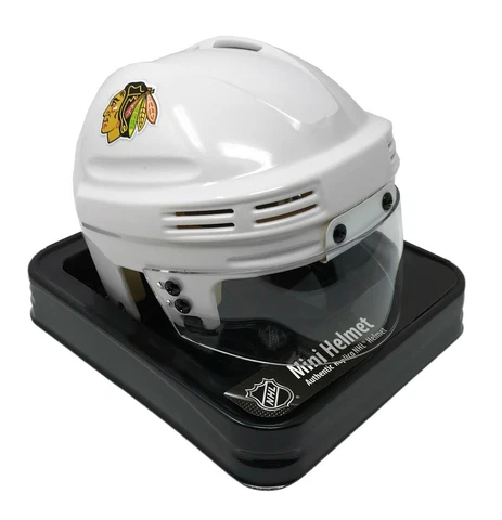 CHICAGO BLACKHAWKS NHL LICENSED WHITE MINI HELMET Cover