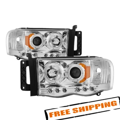 Faróis projetores Spyder 5009982 para 02-05 Dodge Ram 1500/03-05 Ram 2500/3500 - Imagem 1 de 3
