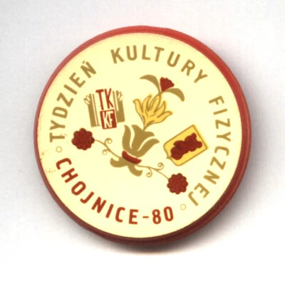 MISHA PIN - POLISH plastic button with mascot Olympic Games Moscow 1980 RARE !! - Image 1 of 2