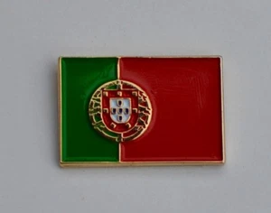Portugal Portugese Flag Quality Gold Plated Enamel Pin Badge - Picture 1 of 1