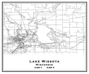 Lake Wissota Wisconsin Map - Bild 1 von 3