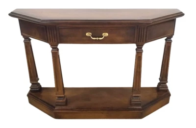 Mesa consola Ethan Allen Classic Manor vintage abedul #15-9037 circa 1974 RARA Foto 1 de 4