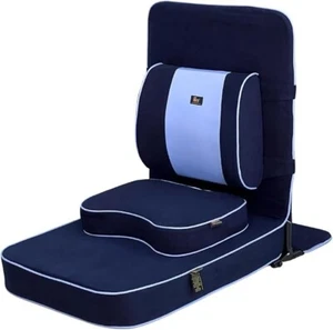 Friends of Meditation Blue Extra Large Meditation Yoga Chair with Back Support - Picture 1 of 4