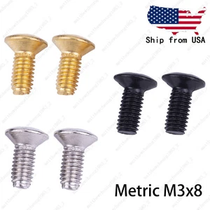 2 Stück Metrisch M3 E-Gitarre Tonabnehmer Wahlschalter Befestigungsschrauben für SQ ST - Bild 1 von 6