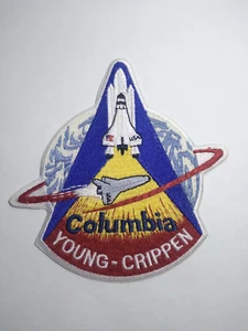 Vintage NASA Columbia Space Shuttle Young-Crippen Embroidered Patch Badge 4.5" - Picture 1 of 4