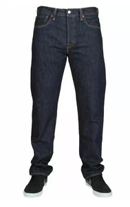 Levis 501 Original Blue Rinse Denim Jeans Button Fly 0115 Size 31 x 34 - Picture 1 of 15