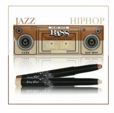 Pinky Rose Cosmetics Pump Your Bass Jazz + Hip Hop 2 Multi Use Makeup Sticks NIB - Image 1 of 3