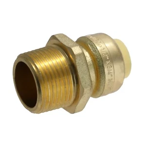 5 STÜCK 1/2"" PUSH-PASSFORM X 3/4"" MNPT STECKER GEWINDEADAPTER - Bild 1 von 7