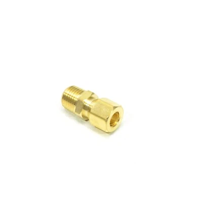 5/16 OD Compression Tube to 1/4 Male Npt Adapter Fitting Connector Water Oil Gas - Image 1 of 4