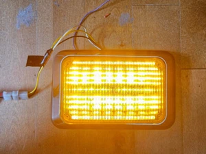 Whelen 600 Series Amber Super LED with bezel & rubber - 60A02FAR - Picture 1 of 3