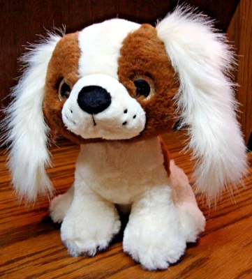 Webkinz Ganz 9" Cocker Spaniel Puppy Dog~Glitter Eyes~White-Fluffy Ears      217 - Image 1 of 4