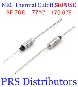 SF76E SEFUSE Cutoffs NEC Thermal Fuse 77°C 170.6°F 250V 10A New USA SELLER - Picture 1 of 9