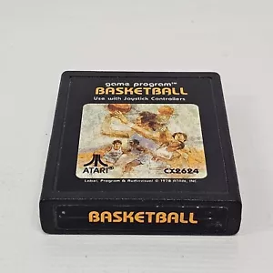 Game Program Atari Basketball CX2624 Game Cartridge 1978 (Original Print Label) - Bild 1 von 5