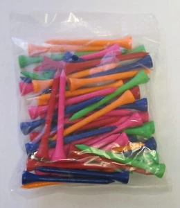 2-3/4" Premium Wood Golf Tees Bulk - 500 Count with free golf towel - Picture 1 of 30