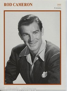 Rod Cameron - Canadian Actor Film/Movie/Cinema Trading Card
