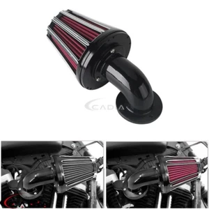 For Harley Davidson Sportster XL883 XL1200 07-12 Cone Air Cleaner Filter Intake - Picture 1 of 7