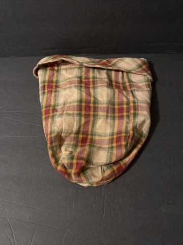 Longaberger Plaid Foyer Basket Liner Cover