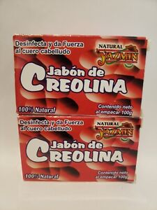 CREOLINE SOAP/JABON DE CREOLINA 100GRS Strong Hair Exfoliante,Cleanser (2 Pack)