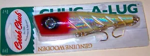 CREEK CHUB LEGNO CHUG-A-LUG, 7-1/4", 4 oz., GRANDE ESCA DA GIOCO, INTERROTTA - Foto 1 di 1