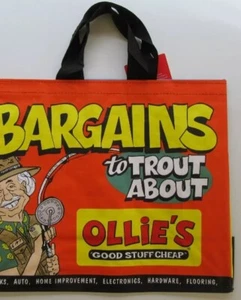 2 Ollies Outlet Reusable Tote Bags 17x15x7Pilot Plane Fly Grocery Market Bag - Picture 1 of 7