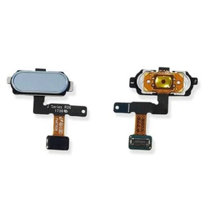 FLAT CAVO FLESSIBILE TASTO HOME BLU SILVER PER SAMSUNG GALAXY SM-J730F J7 2017 - Foto 1 di 1