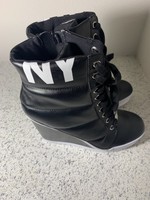 dkny coley wedge sneakers