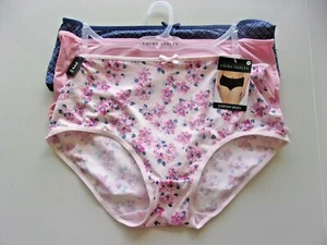 LAURA ASHLEY  3 PACK  BRIEFS FLORAL/ ROSE/  FLORAL BLUE NAVY Retail$36.SIZE  1X - Picture 1 of 5