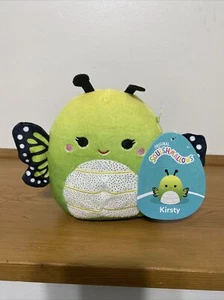 Squishmallows 5 Zoll Kirsty der grüne Schmetterling Plüschtier Kellytoy Neu mit Etikett - Bild 1 von 2
