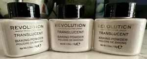 (3) MAKEUP REVOLUTION Loose Baking Powder TRANSLUCENT - Picture 1 of 1