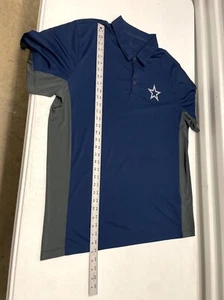 Nike Dri-Fit NFL Polo Shirt Mens 2XL Navy Blue Dallas Cowboys Short Sleeve Golf - Picture 1 of 6