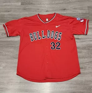 FRESNO ST. BULLDOGS 2008 CWS CUSTOM MADE JERSEY. SZ XL ALL STITCHED QUALITY 🔥 - Picture 1 of 10