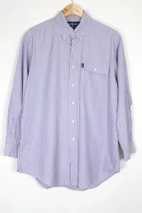 Camisa Ralph Lauren Yarmouth Para Hombre Azul Rosa Rayas Talla 16" XL - Imagen 1 de 9