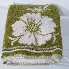 Peluche florale verte blanche coton éponge tissu marque Elite
