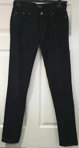 ROCK & REPUBLIC Charcoal Grey Black Denim Slim Leg Jeans Trousers Pants 24 - Picture 1 of 8