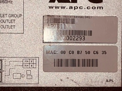 APC AP7811 Power Distribution Panel, 208V - Black - Image 1 of 2