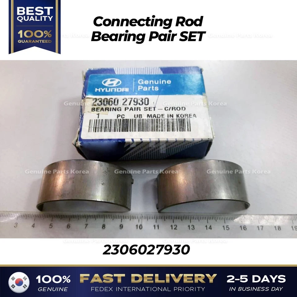 ⭐Genuine⭐ Connecting Rod Bearing Pair SET 2306027930 for Hyundai Azera Sonata - Изображение 1 из 1